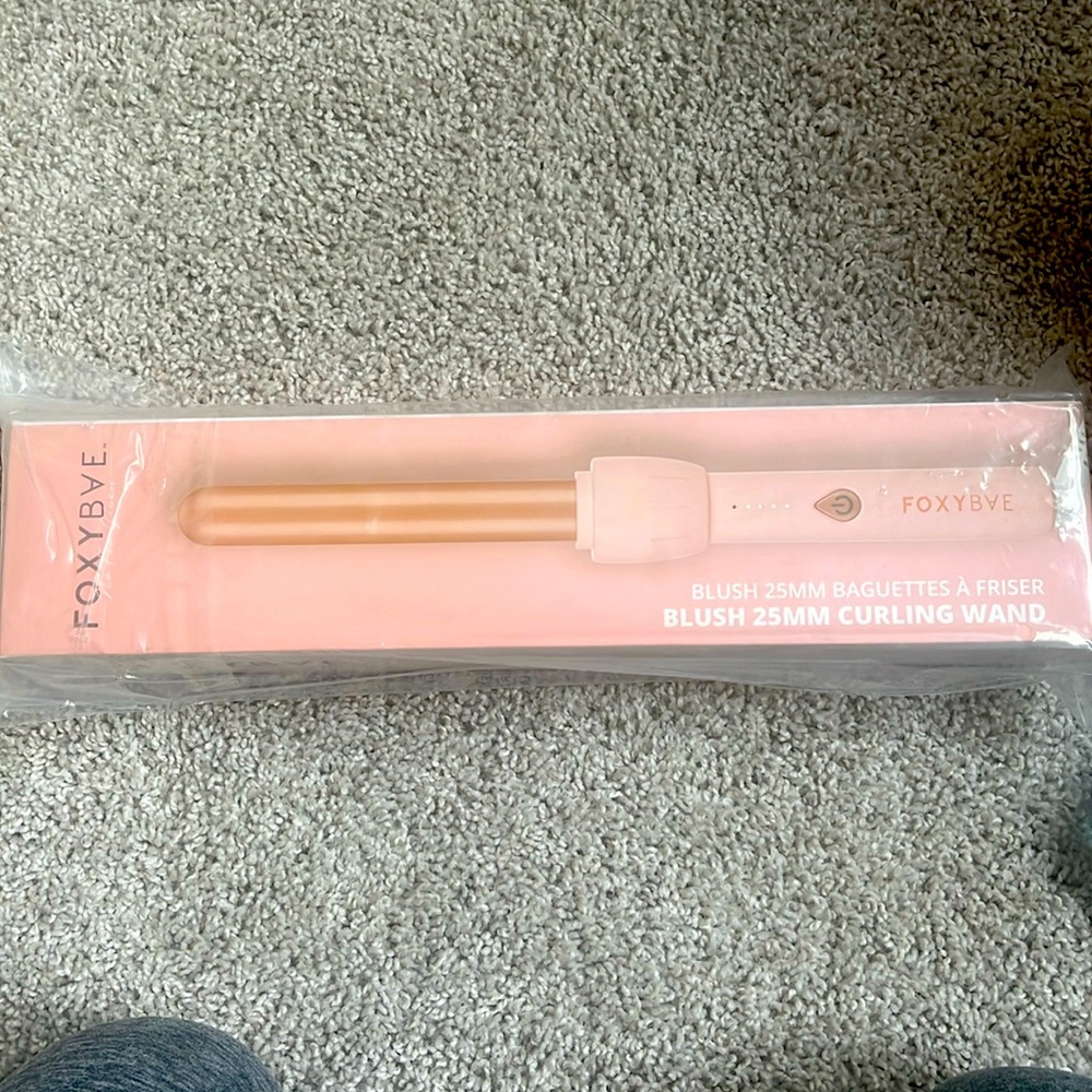 FoxyBae Curling Wand NWT - Blush 25 mm